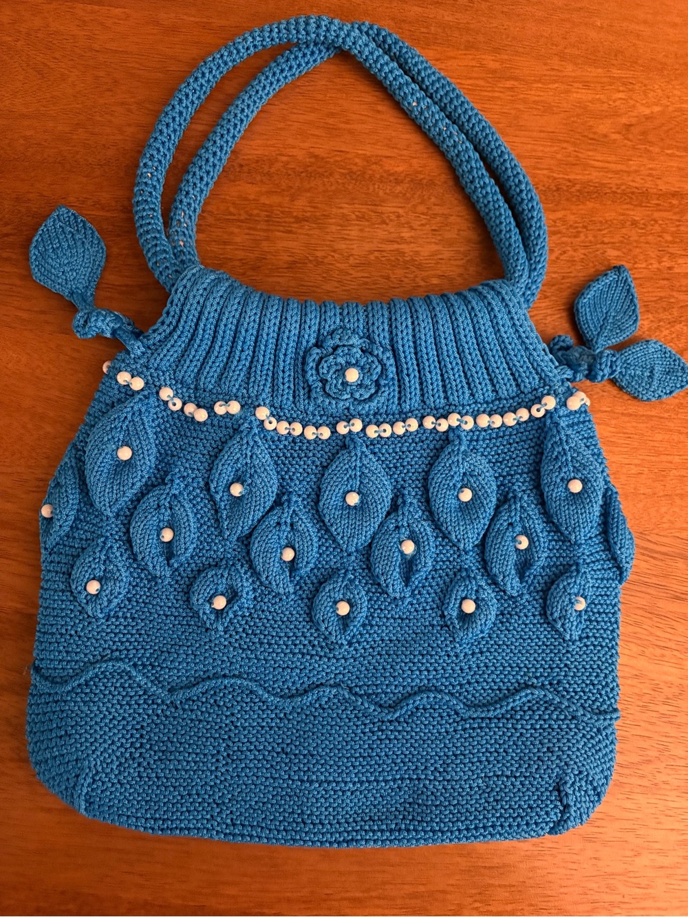 Brighton Teal Bag with Bead Accents